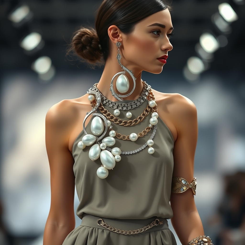 The Baroque Revival: How Pearl-Encrusted Sculptural Silver is Redefining Runway Glamour