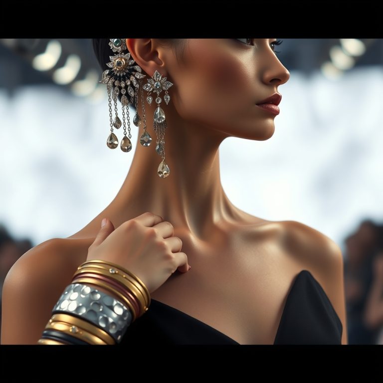 The Gilded Asymmetry: How Runway Chandelier Earrings and Textured Metal Bangles Are Redefining Couture Jewelry