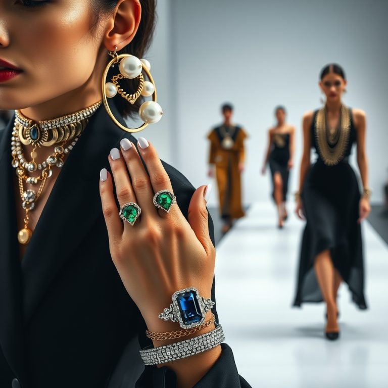 The Gilded Evolution: How Bold Gemstone Rings and Oversized Hoop Earrings Are Redefining Runway Jewelry