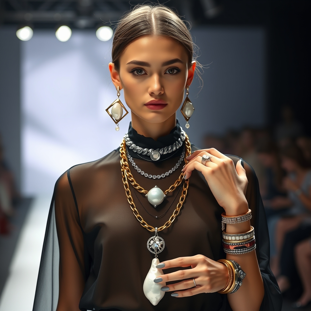 The Gilded Interplay: How Mixed Metal Layering and Baroque Pearl Jewelry Are Crafting Runway Alchemy