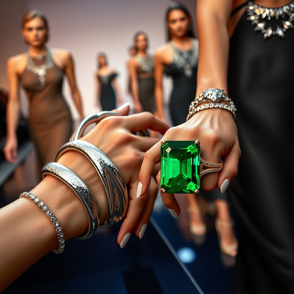 The Gilded Renaissance: How Organic Shaped Cuffs and Bold Gemstone Rings Are Sculpting the Future of Runway Jewelry