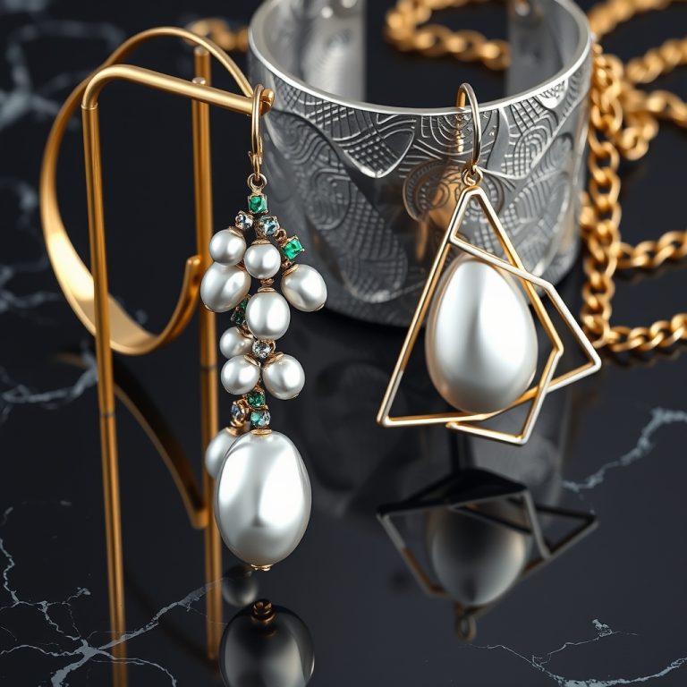 The Gilded Tapestry: Weaving Runway Couture with Baroque Pearl Jewelry and Asymmetrical Drop Earrings
