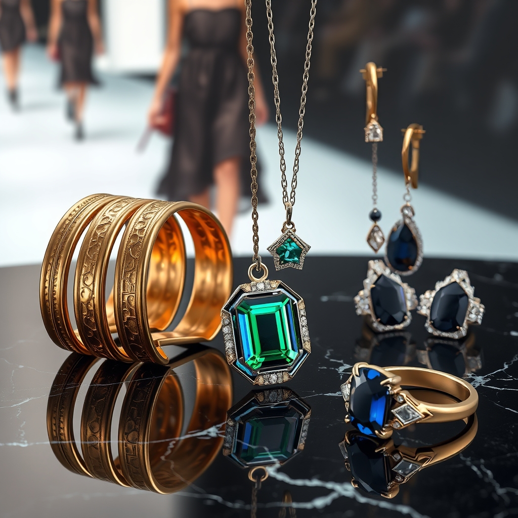 The Golden Age of Glamour: How Textured Metal Bangles and Art Deco Revival Are Shaping Runway Jewelry Trends