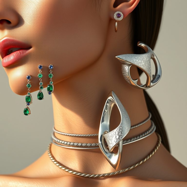 The Gilded Cascade: How Runway Statement Earrings and Sculptural Silver Are Redefining Fluid Wearable Art