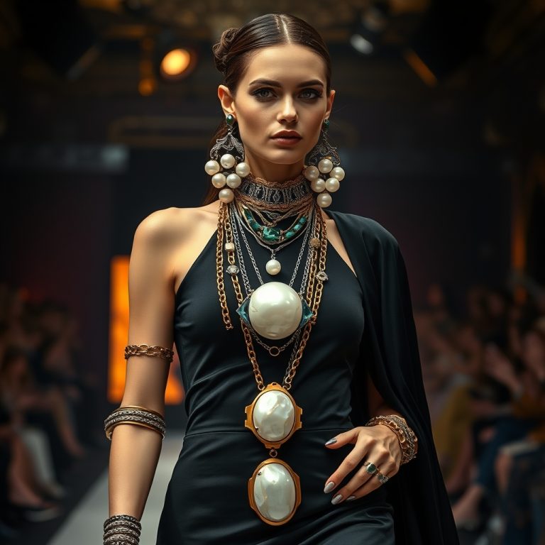 The Gilded Dialogue: How Baroque Pearl Jewelry and Mixed Metal Mastery Are Crafting Runway Conversations