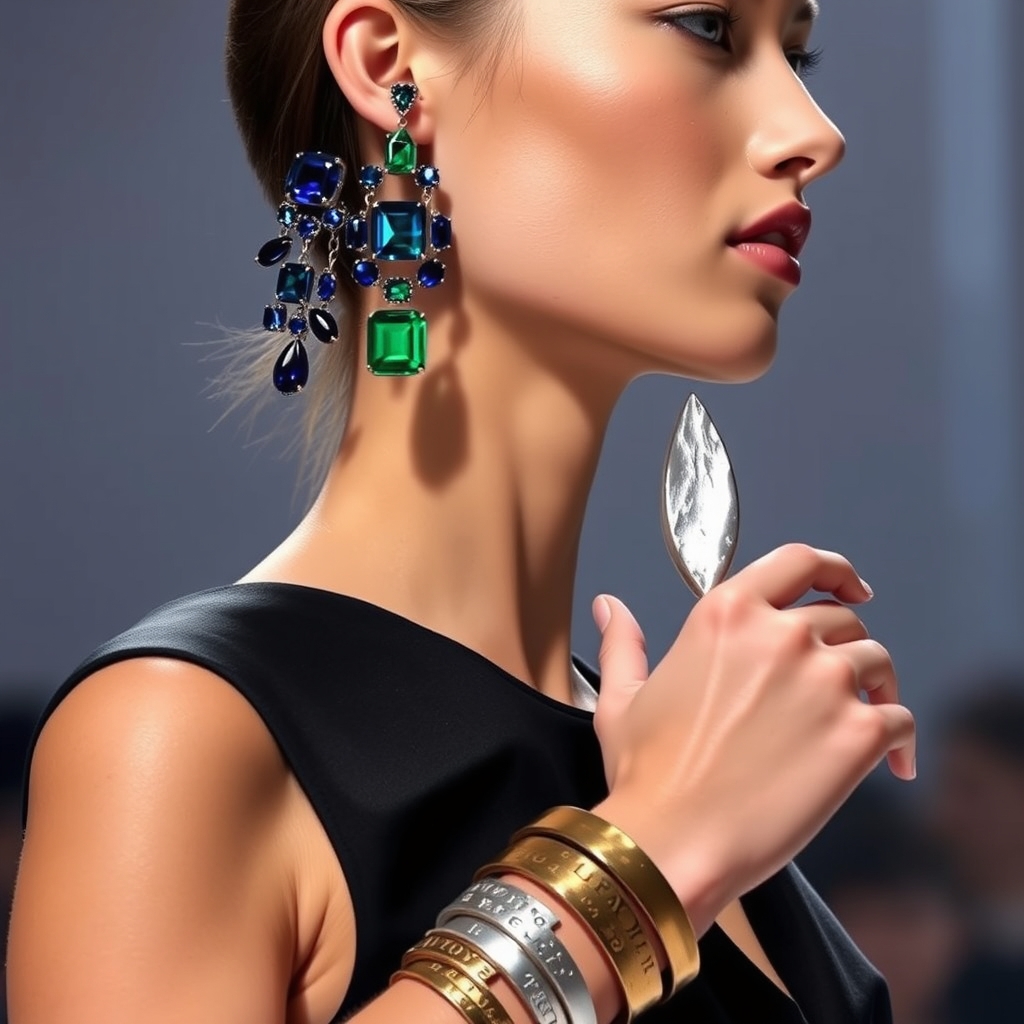 The Gilded Playground: How Asymmetrical Drop Earrings and Textured Metal Bangles Are Redefining Runway Dynamism