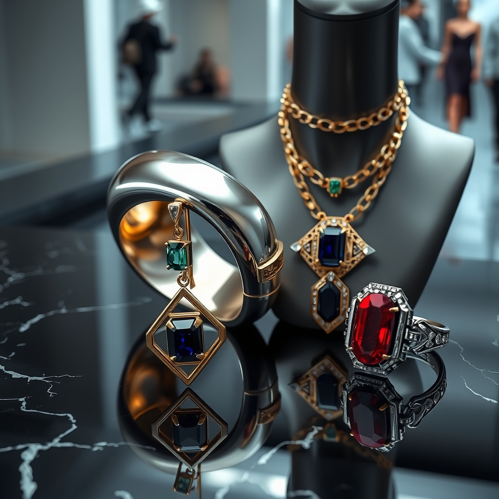 The Gilded Spectrum: How High Polish Metallics and Art Deco Revival Are Crafting the Next Wave of Runway Jewelry
