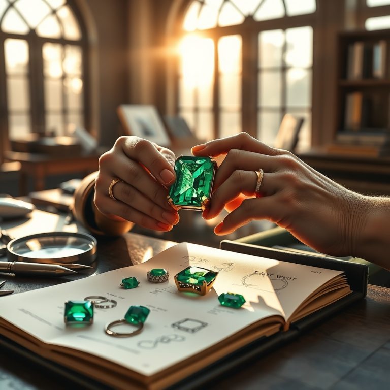 Whispers of Green: The Art of Crafting Emerald Jewelry with Raw Elegance and Ethical Heart