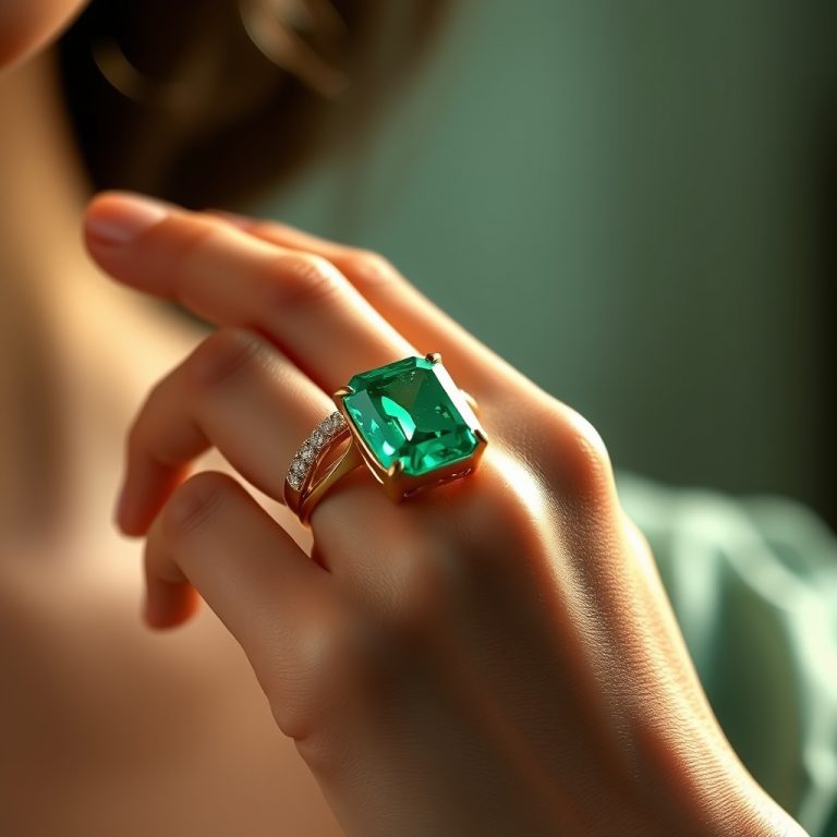 Emerald Enchantment: Crafting Modern Green Gemstone Jewelry with Artistic Precision and Ethical Passion