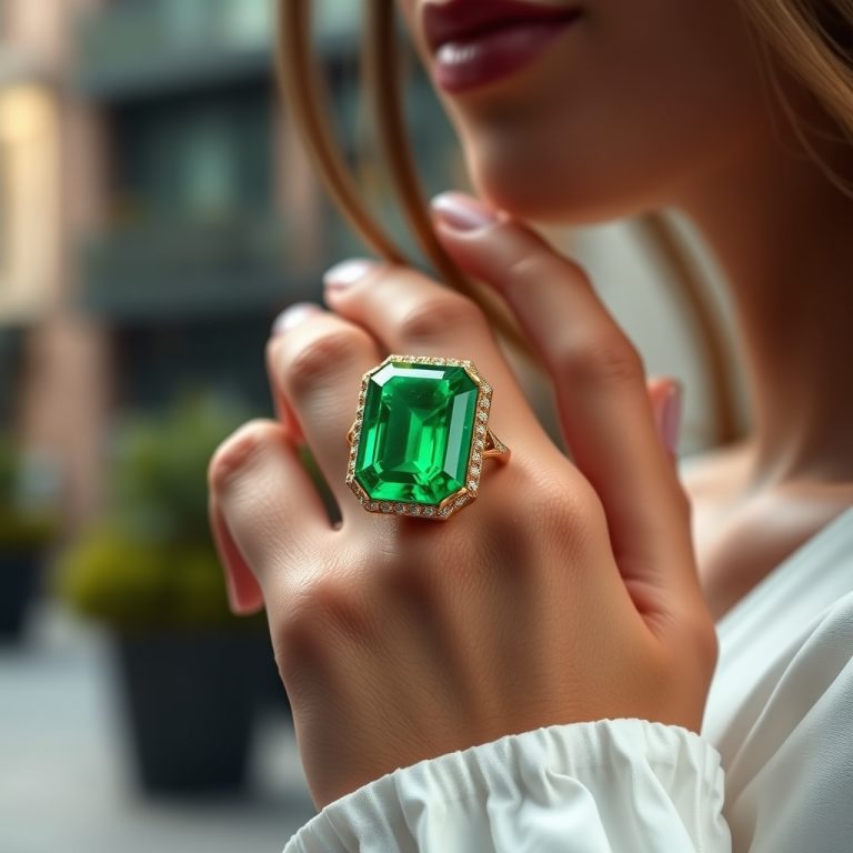 Emerald Allure: Crafting Modern Jewelry with Artistic Precision, Ethical Passion, and Personal Narratives