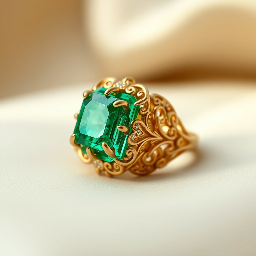 Emerald Elegance: Crafting Modern Jewelry with Artistic Precision and Ethical Passion