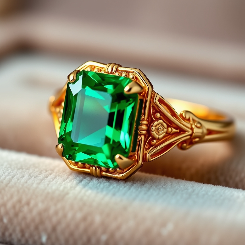 Emerald Elegance: Crafting Modern Vintage-Inspired Emerald Jewelry with Ethical Sophistication