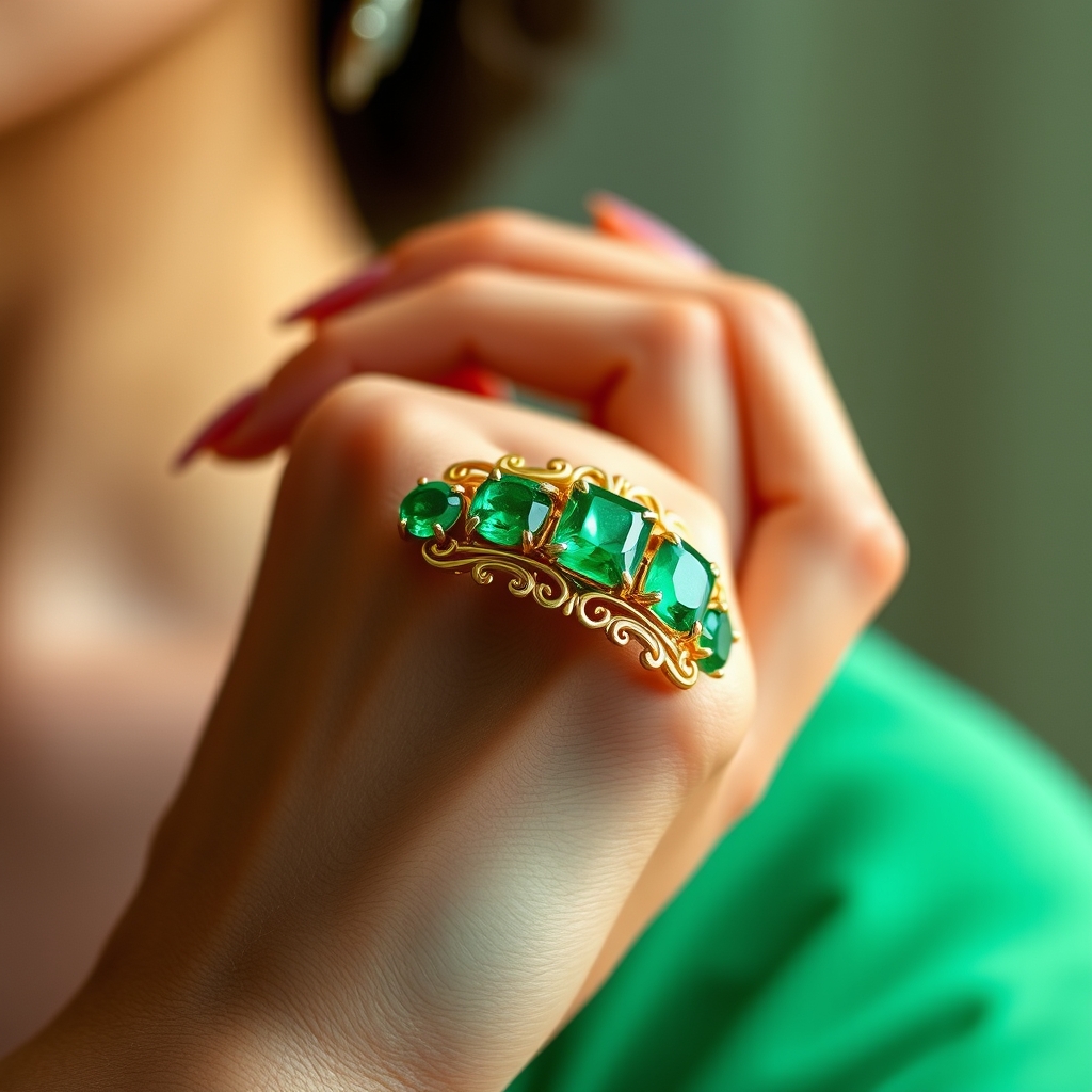 Emerald Elegance: Crafting Modern Vintage-Inspired Emerald Jewelry with Ethical Sophistication