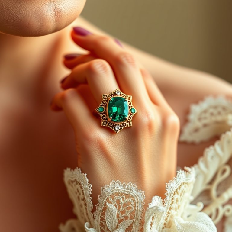Emerald Elegance: Crafting Modern Vintage-Inspired Emerald Jewelry with Ethical Sophistication