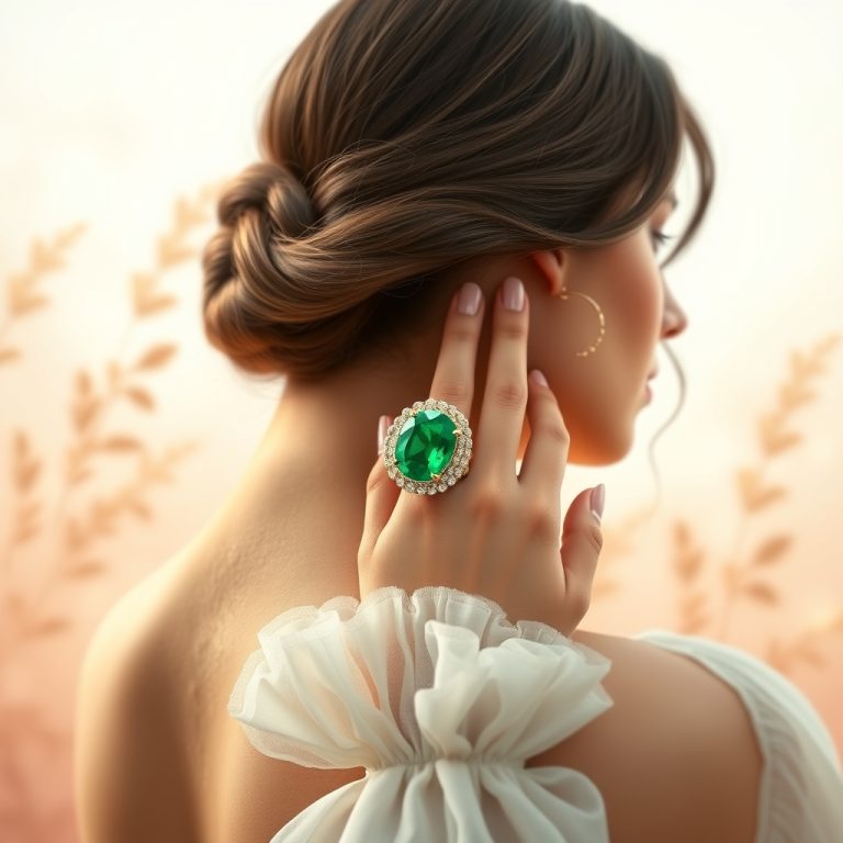 Emerald Enchantment: Crafting Modern Green Gemstone Jewelry with Artistic Precision and Ethical Passion