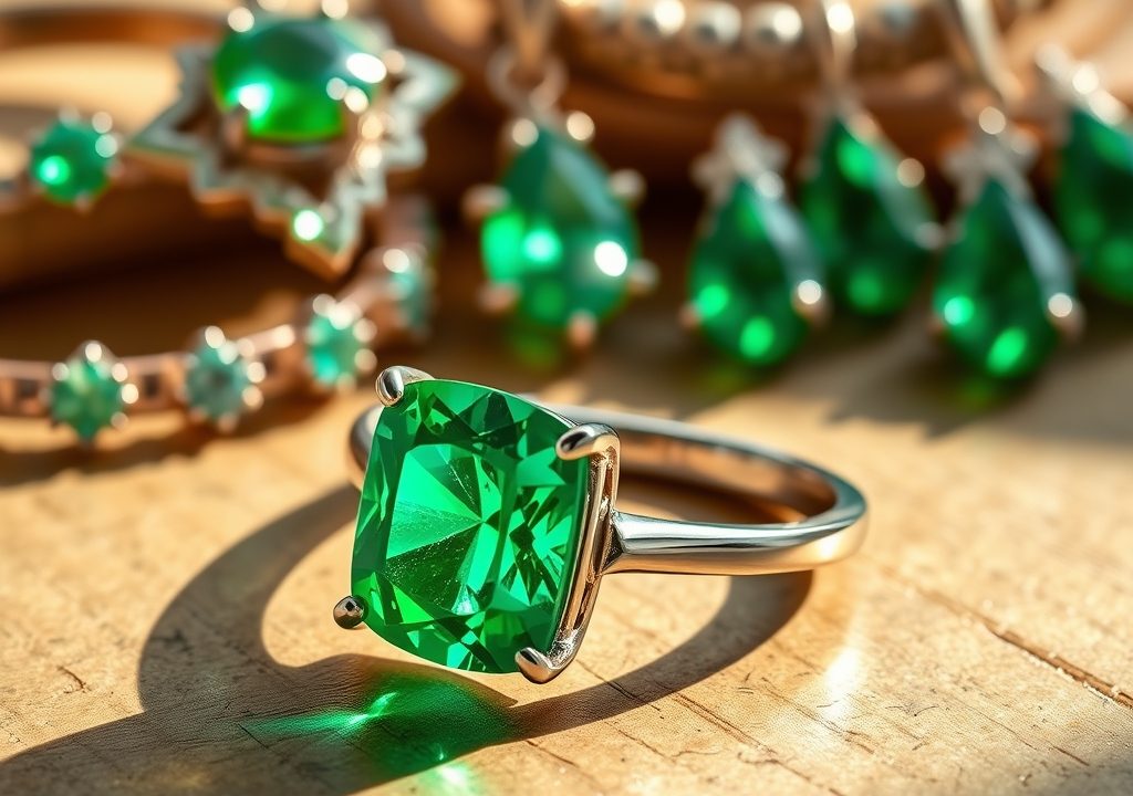 Emerald Enchantment: Crafting Modern Green Gemstone Jewelry with Artistic Precision and Ethical Passion